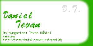 daniel tevan business card